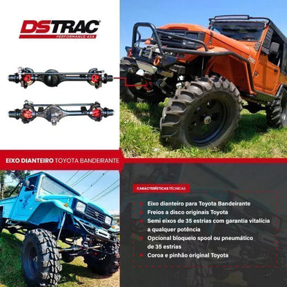 EIXO TOYOTA BANDEIRANTE/FJ40 DIANTEIRO