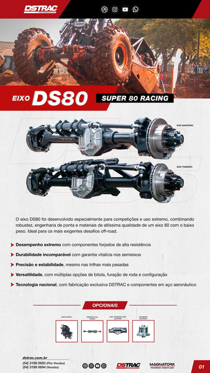 PAR EIXO DS80 SUPER KINGPIN RACING