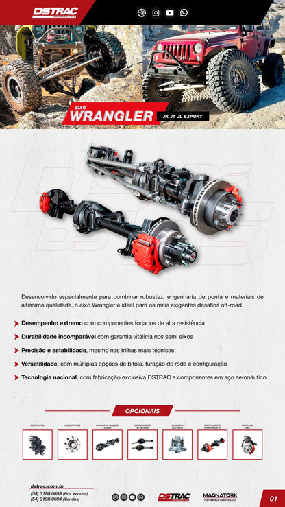 PAR EIXO WRANGLER JK JT JL EXPORT 70/80