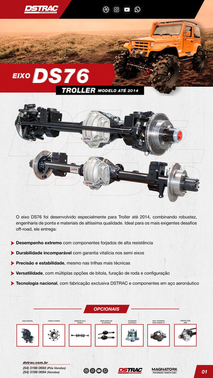 EIXO DS76 TROLLER TRASEIRO (até 2014)